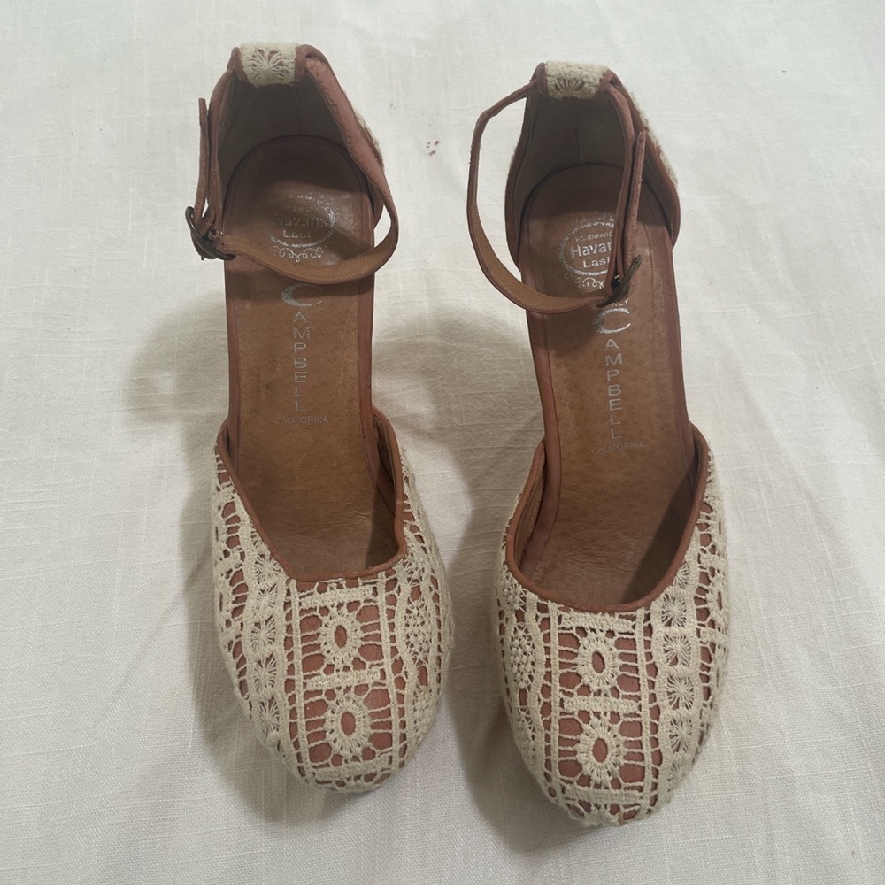 Jeffery Campbell Bette Wood Wedge 7.5